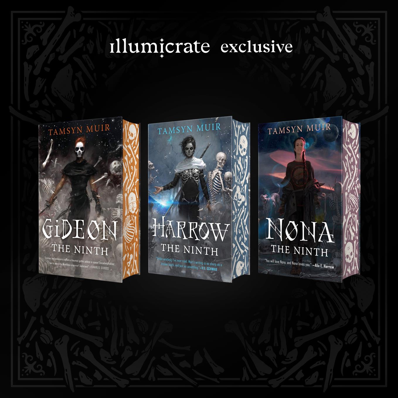 The Locked Tomb series 1-3 by Tamsyn Muir (Illumicrate Exclusive)