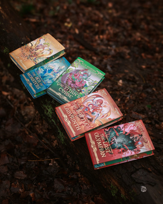 Percy Jackson and the Olympians series by Rick Riordan (Illumicrate Exclusive)